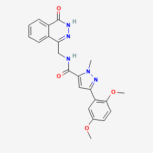 3-(2,5-dimethoxyphenyl)-1-methyl-N-((4-oxo-3,4-dihydrophthalazin-1-yl)methyl)-1H-pyrazole-5-carboxamide