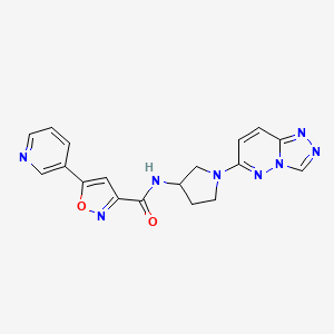 N-(1-([1,2,4]triazolo[4,3-b]pyridazin-6-yl)pyrrolidin-3-yl)-5-(pyridin-3-yl)isoxazole-3-carboxamide