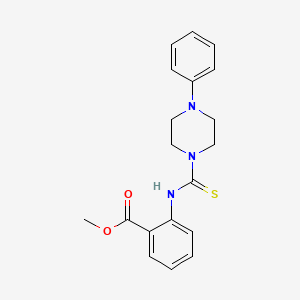 molecular formula C19H21N3O2S B2994622 Methyl 2-[(4-phenylpiperazine-1-carbothioyl)amino]benzoate CAS No. 892269-36-2