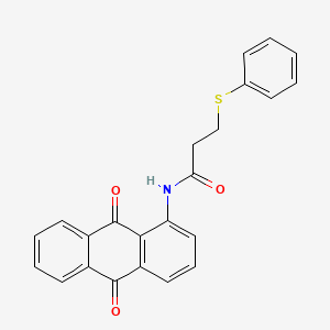 N-(9,10-dioxo-9,10-dihydroanthracen-1-yl)-3-(phenylthio)propanamide