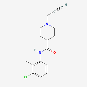 N-(3-Chloro-2-methylphenyl)-1-prop-2-ynylpiperidine-4-carboxamide