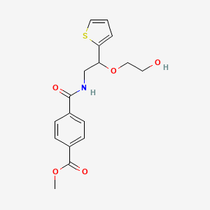 Methyl 4-((2-(2-hydroxyethoxy)-2-(thiophen-2-yl)ethyl)carbamoyl)benzoate