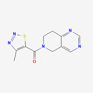(7,8-dihydropyrido[4,3-d]pyrimidin-6(5H)-yl)(4-methyl-1,2,3-thiadiazol-5-yl)methanone