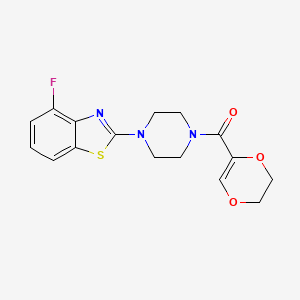(5,6-Dihydro-1,4-dioxin-2-yl)(4-(4-fluorobenzo[d]thiazol-2-yl)piperazin-1-yl)methanone