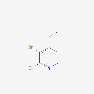 molecular formula C7H7BrClN B2994710 3-Bromo-2-chloro-4-ethylpyridine CAS No. 1622843-50-8