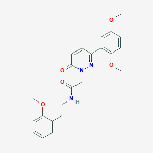 molecular formula C23H25N3O5 B2994745 2-(3-(2,5-dimethoxyphenyl)-6-oxopyridazin-1(6H)-yl)-N-(2-methoxyphenethyl)acetamide CAS No. 941992-01-4