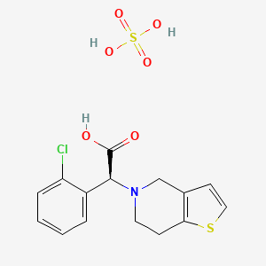 molecular formula C15H16ClNO6S2 B2994766 (S)-(+)-Clopidogrel sulfate, 98% CAS No. 120202-66-6; 135046-48-9