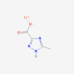 molecular formula C4H4LiN3O2 B2994818 Lithium 3-methyl-1H-1,2,4-triazole-5-carboxylate CAS No. 1955507-13-7