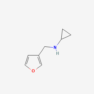 molecular formula C8H11NO B2994863 N-(furan-3-ylmethyl)cyclopropanamine CAS No. 1094655-04-5