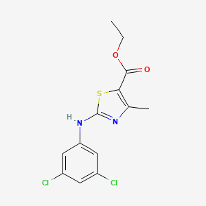 molecular formula C13H12Cl2N2O2S B2994891 Ethyl 2-(3,5-dichloroanilino)-4-methyl-1,3-thiazole-5-carboxylate CAS No. 432501-53-6