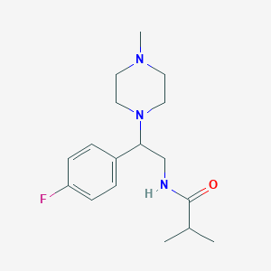 N-(2-(4-fluorophenyl)-2-(4-methylpiperazin-1-yl)ethyl)isobutyramide