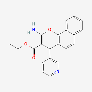 ethyl 2-amino-4-(pyridin-3-yl)-4H-benzo[h]chromene-3-carboxylate