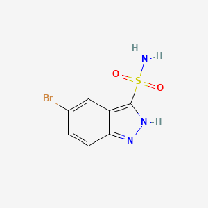 molecular formula C7H6BrN3O2S B2994923 5-Bromo-2H-indazole-3-sulfonamide CAS No. 2172494-66-3