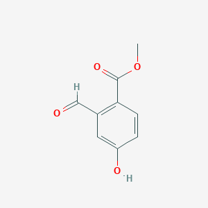 molecular formula C9H8O4 B2994926 Methyl 2-formyl-4-hydroxybenzoate CAS No. 1701806-37-2