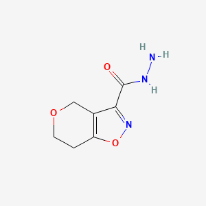 B2994934 6,7-Dihydro-4H-pyrano[3,4-d]isoxazole-3-carbohydrazide CAS No. 2219375-00-3