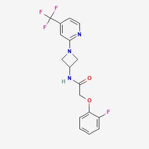 2-(2-Fluorophenoxy)-N-[1-[4-(trifluoromethyl)pyridin-2-yl]azetidin-3-yl]acetamide