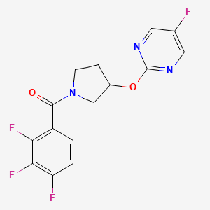 (3-((5-Fluoropyrimidin-2-yl)oxy)pyrrolidin-1-yl)(2,3,4-trifluorophenyl)methanone