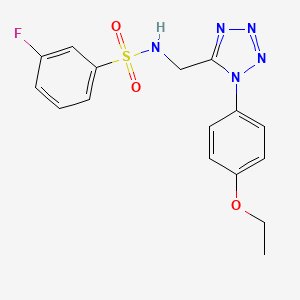 N-((1-(4-ethoxyphenyl)-1H-tetrazol-5-yl)methyl)-3-fluorobenzenesulfonamide