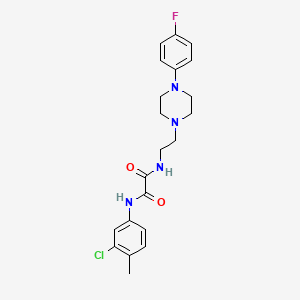 N1-(3-chloro-4-methylphenyl)-N2-(2-(4-(4-fluorophenyl)piperazin-1-yl)ethyl)oxalamide