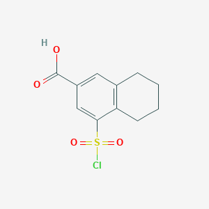 4-(Chlorosulfonyl)-5,6,7,8-tetrahydronaphthalene-2-carboxylic acid