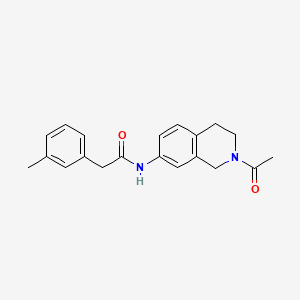 N-(2-acetyl-1,2,3,4-tetrahydroisoquinolin-7-yl)-2-(m-tolyl)acetamide