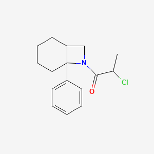 2-Chloro-1-(6-phenyl-7-azabicyclo[4.2.0]octan-7-yl)propan-1-one