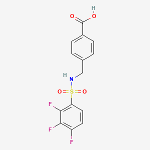 4-(2,3,4-Trifluorobenzenesulfonamidomethyl)benzoic acid