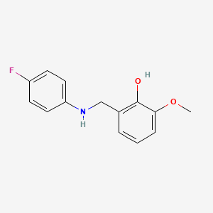 2-{[(4-Fluorophenyl)amino]methyl}-6-methoxyphenol