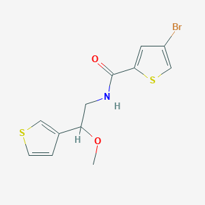 4-bromo-N-(2-methoxy-2-(thiophen-3-yl)ethyl)thiophene-2-carboxamide