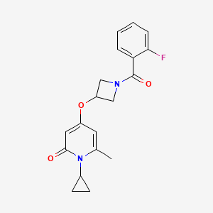 1-cyclopropyl-4-((1-(2-fluorobenzoyl)azetidin-3-yl)oxy)-6-methylpyridin-2(1H)-one