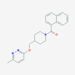 [4-[(6-Methylpyridazin-3-yl)oxymethyl]piperidin-1-yl]-naphthalen-1-ylmethanone