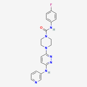 N-(4-fluorophenyl)-4-(6-(pyridin-3-ylamino)pyridazin-3-yl)piperazine-1-carboxamide
