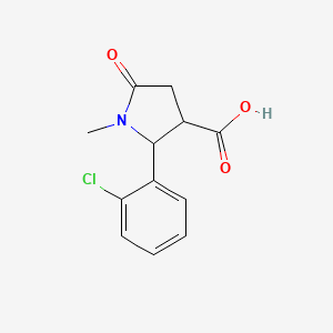 2-(2-Chlorophenyl)-1-methyl-5-oxopyrrolidine-3-carboxylic acid