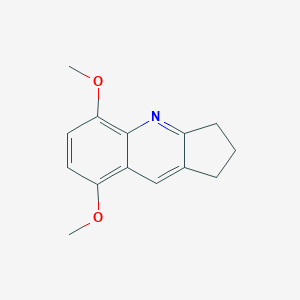 molecular formula C14H15NO2 B2995149 5,8-dimethoxy-2,3-dihydro-1H-cyclopenta[b]quinoline CAS No. 131251-73-5