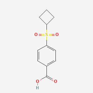 molecular formula C11H12O4S B2995162 4-(Cyclobutanesulfonyl)benzoic acid CAS No. 1599127-67-9