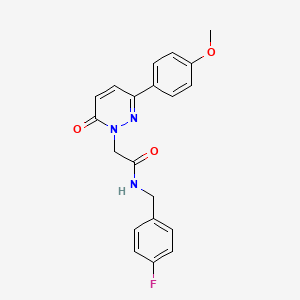 N-[(4-fluorophenyl)methyl]-2-[3-(4-methoxyphenyl)-6-oxopyridazin-1-yl]acetamide