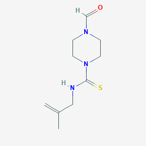 molecular formula C10H17N3OS B2995187 4-formyl-N-(2-methylprop-2-en-1-yl)piperazine-1-carbothioamide CAS No. 710330-21-5