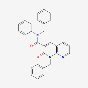 N,1-dibenzyl-2-oxo-N-phenyl-1,2-dihydro-1,8-naphthyridine-3-carboxamide