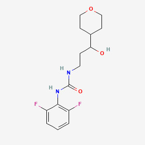1-(2,6-difluorophenyl)-3-(3-hydroxy-3-(tetrahydro-2H-pyran-4-yl)propyl)urea