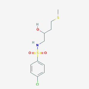 4-Chloro-N-(2-hydroxy-4-methylsulfanylbutyl)benzenesulfonamide