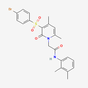 2-(3-((4-bromophenyl)sulfonyl)-4,6-dimethyl-2-oxopyridin-1(2H)-yl)-N-(2,3-dimethylphenyl)acetamide