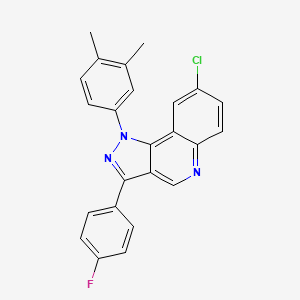 8-chloro-1-(3,4-dimethylphenyl)-3-(4-fluorophenyl)-1H-pyrazolo[4,3-c]quinoline