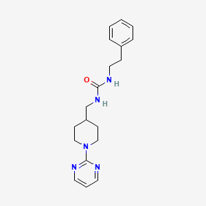 1-Phenethyl-3-((1-(pyrimidin-2-yl)piperidin-4-yl)methyl)urea