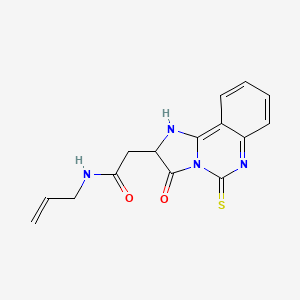 N-allyl-2-(3-oxo-5-thioxo-2,3,5,6-tetrahydroimidazo[1,2-c]quinazolin-2-yl)acetamide