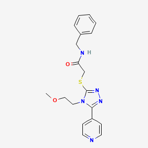 N-benzyl-2-[[4-(2-methoxyethyl)-5-pyridin-4-yl-1,2,4-triazol-3-yl]sulfanyl]acetamide