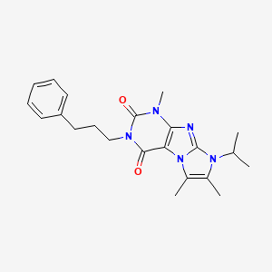 4,7,8-Trimethyl-2-(3-phenylpropyl)-6-propan-2-ylpurino[7,8-a]imidazole-1,3-dione
