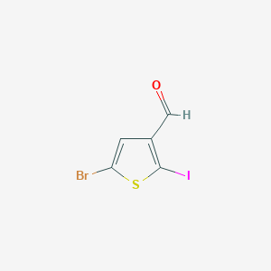 5-Bromo-2-iodothiophene-3-carbaldehyde