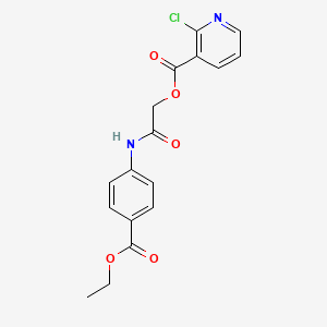 {[4-(Ethoxycarbonyl)phenyl]carbamoyl}methyl 2-chloropyridine-3-carboxylate