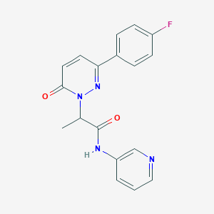2-(3-(4-fluorophenyl)-6-oxopyridazin-1(6H)-yl)-N-(pyridin-3-yl)propanamide