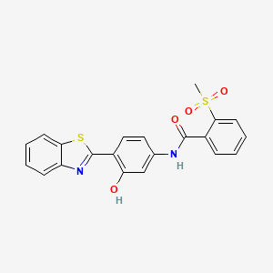 N-(4-(benzo[d]thiazol-2-yl)-3-hydroxyphenyl)-2-(methylsulfonyl)benzamide